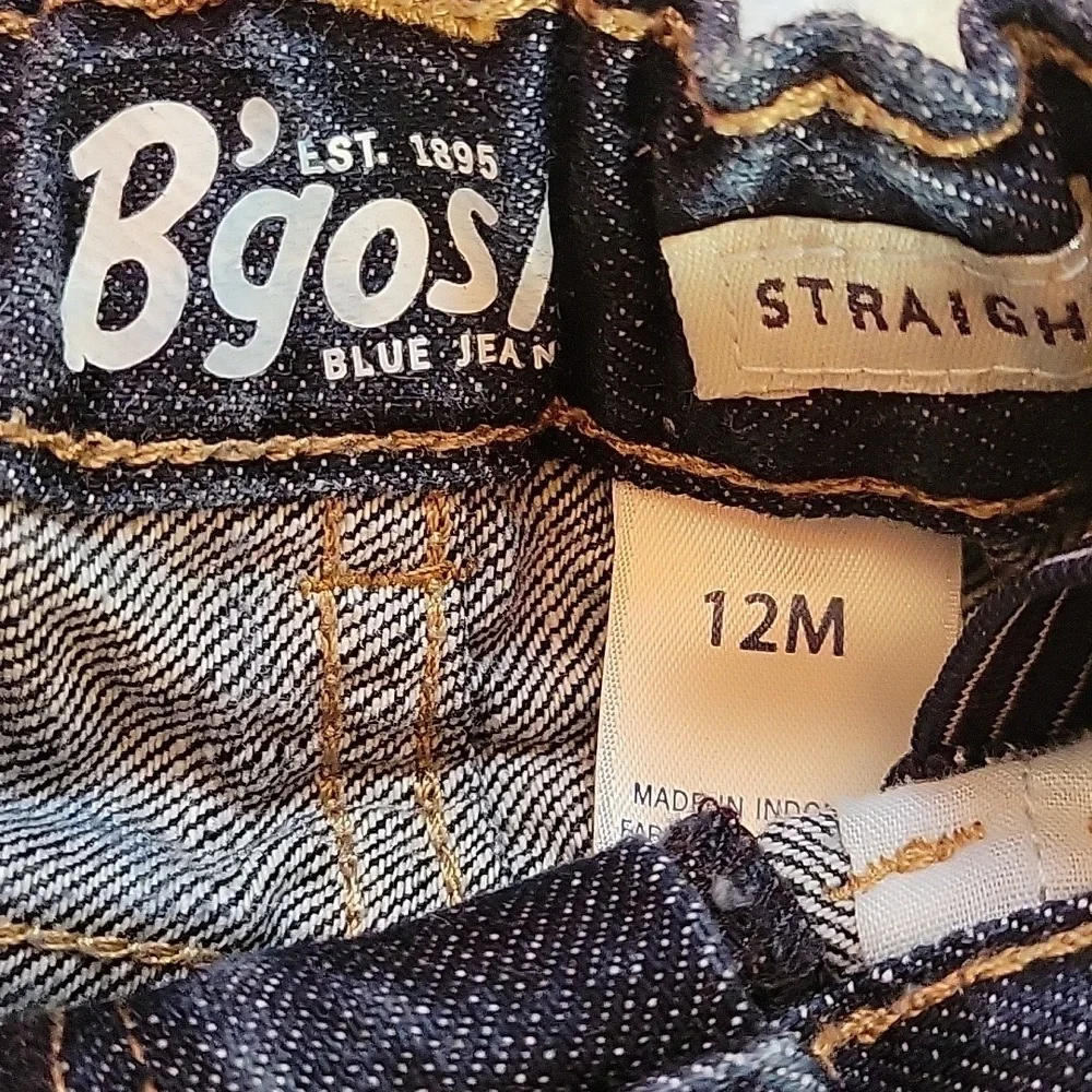 Oshkosh B'gosh Staight Blue Denim Jeans Size 12 Months
